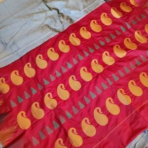 Women New Pure Silk Kanjivaram Saree Festive Wedding Party